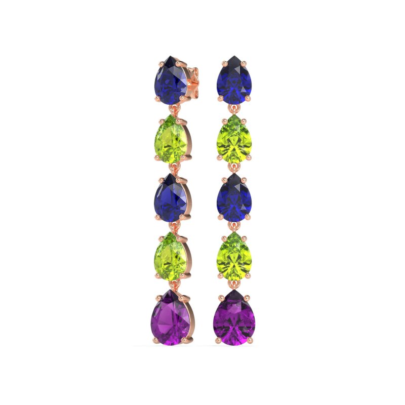 Pear Shape Dangling Earrings
