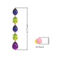 Pear Shape Dangling Earrings