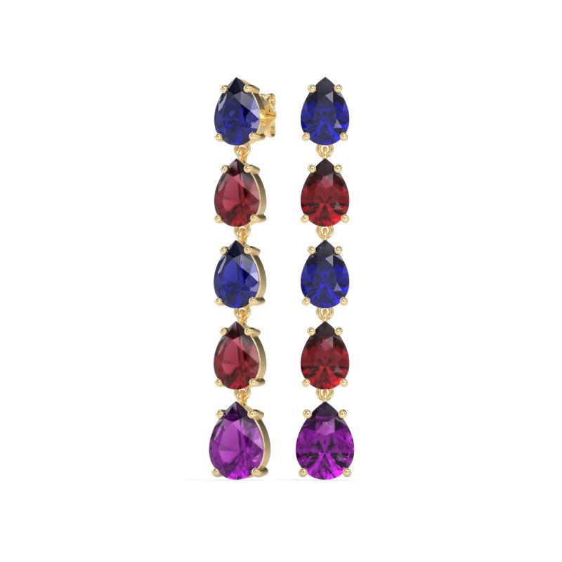 Pear Shape Dangling Earrings