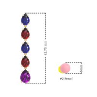 Pear Shape Dangling Earrings