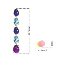 Pear Shape Dangling Earrings