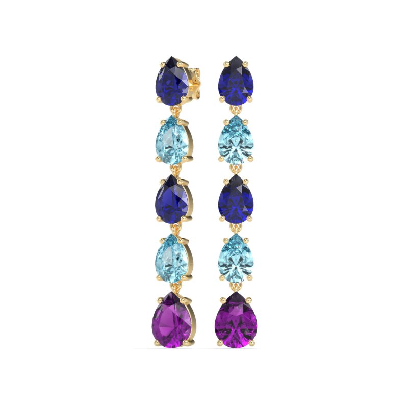 Pear Shape Dangling Earrings