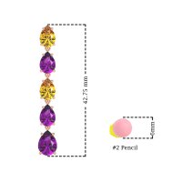 Pear Shape Dangling Earrings