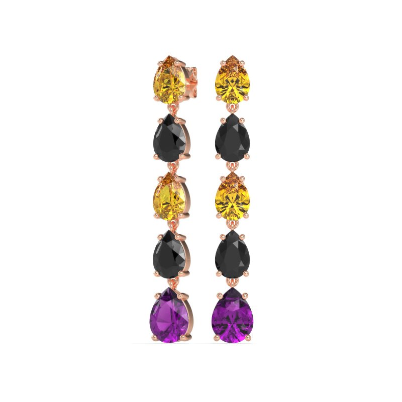 Pear Shape Dangling Earrings