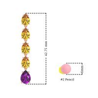 Pear Shape Dangling Earrings