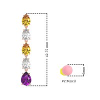 Pear Shape Dangling Earrings