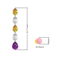 Pear Shape Dangling Earrings