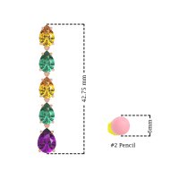 Pear Shape Dangling Earrings