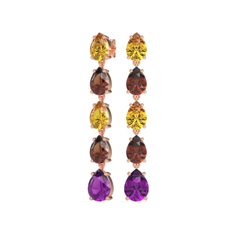 Pear Shape Dangling Earrings
