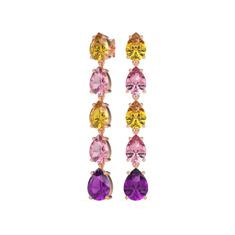 Pear Shape Dangling Earrings
