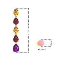 Pear Shape Dangling Earrings