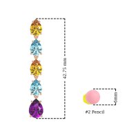 Pear Shape Dangling Earrings