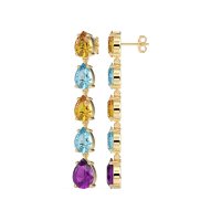 Pear Shape Dangling Earrings