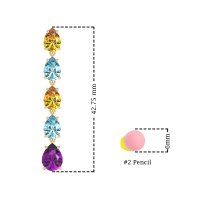 Pear Shape Dangling Earrings