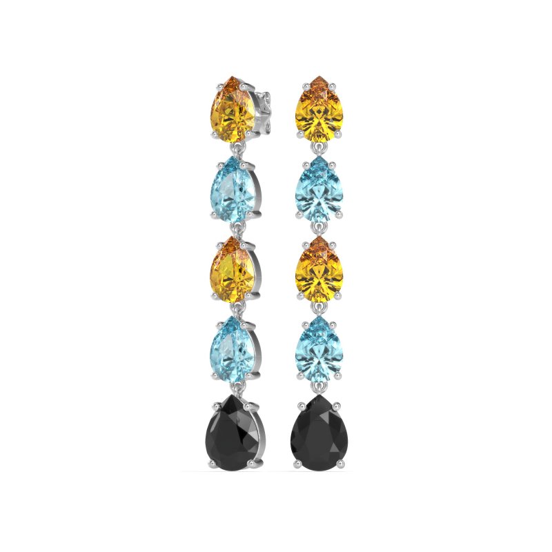 Pear Shape Dangling Earrings