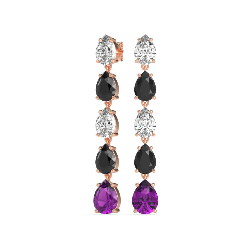 Pear Shape Dangling Earrings