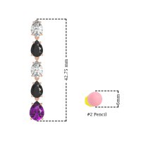 Pear Shape Dangling Earrings