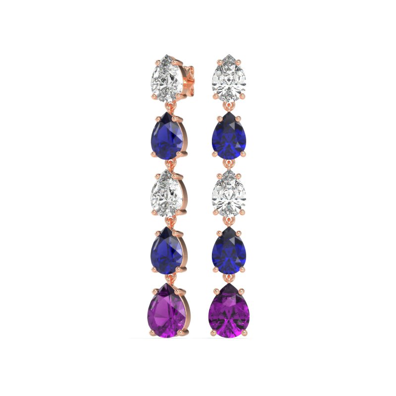 Pear Shape Dangling Earrings
