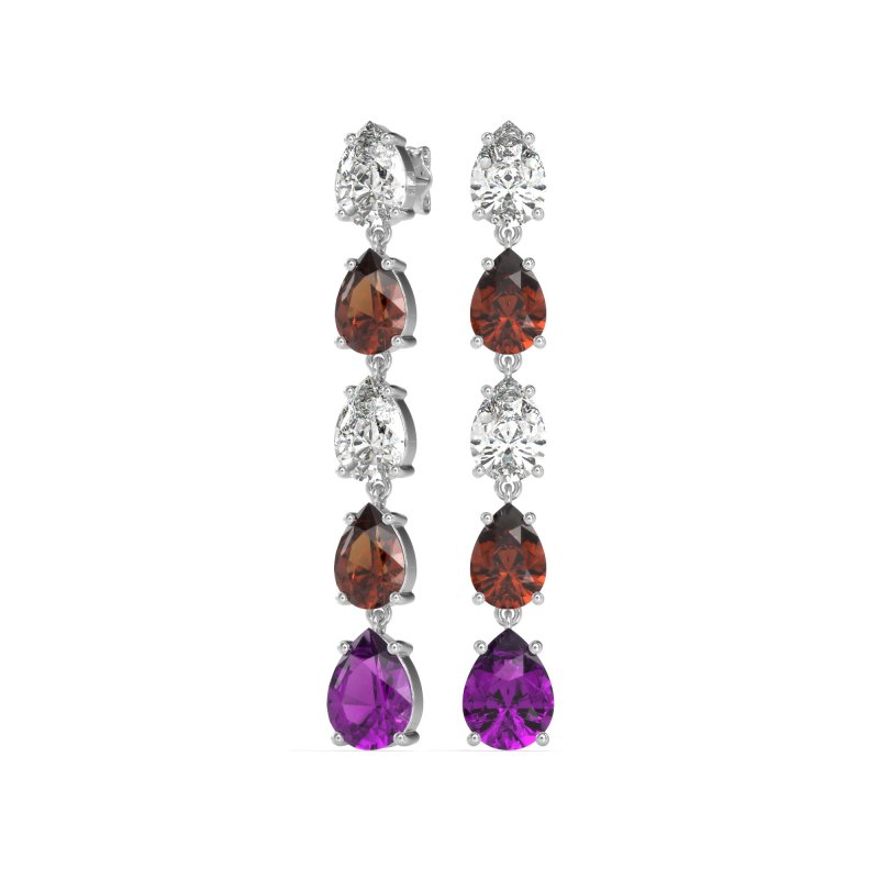 Pear Shape Dangling Earrings
