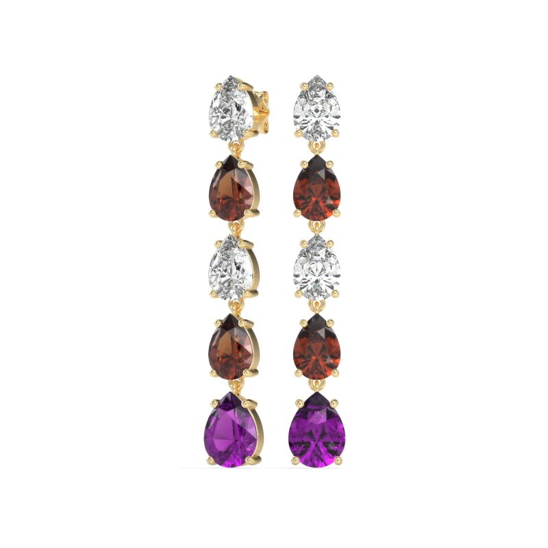 Pear Shape Dangling Earrings