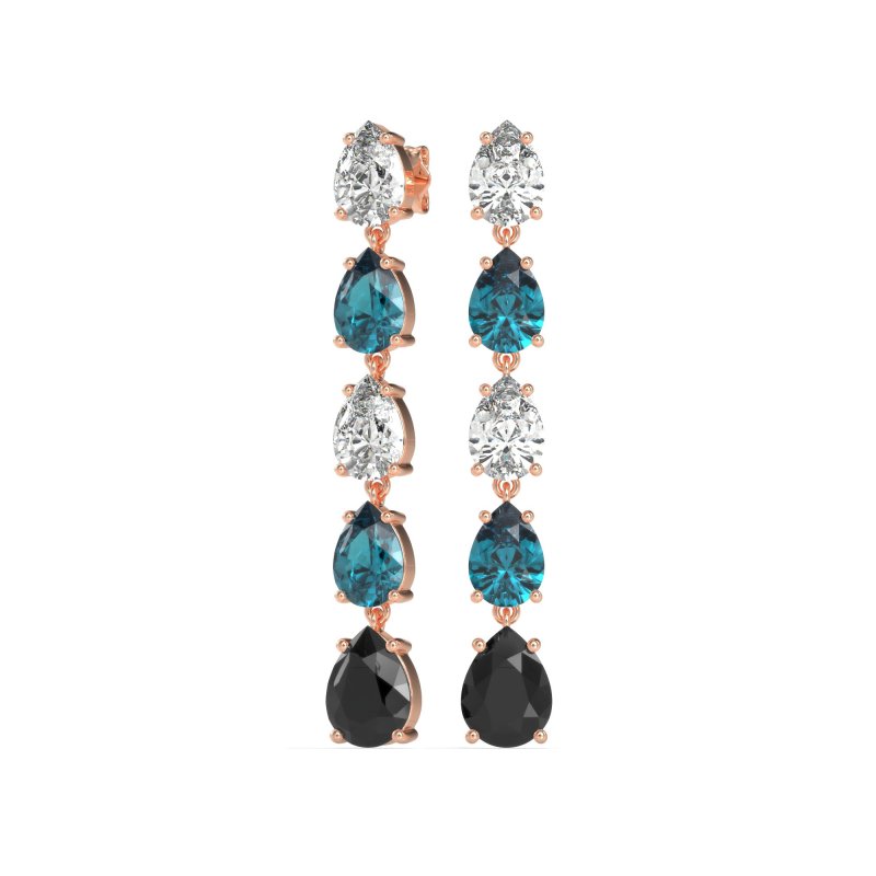 Pear Shape Dangling Earrings