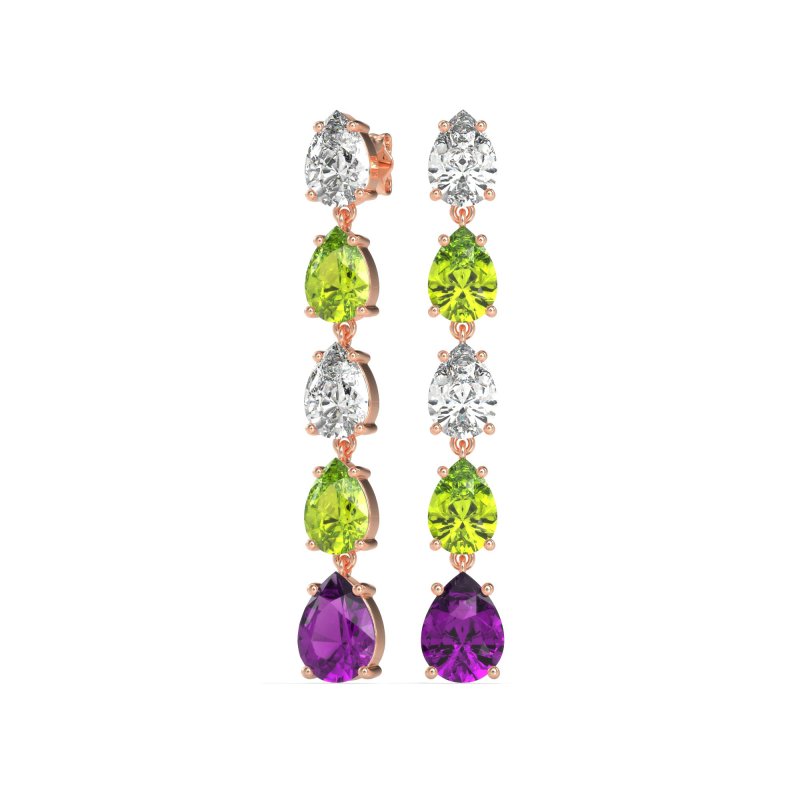 Pear Shape Dangling Earrings