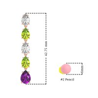 Pear Shape Dangling Earrings