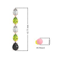 Pear Shape Dangling Earrings