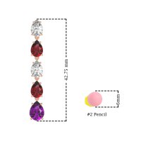 Pear Shape Dangling Earrings