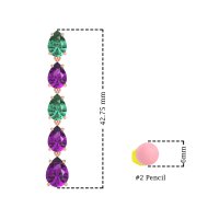 Pear Shape Dangling Earrings