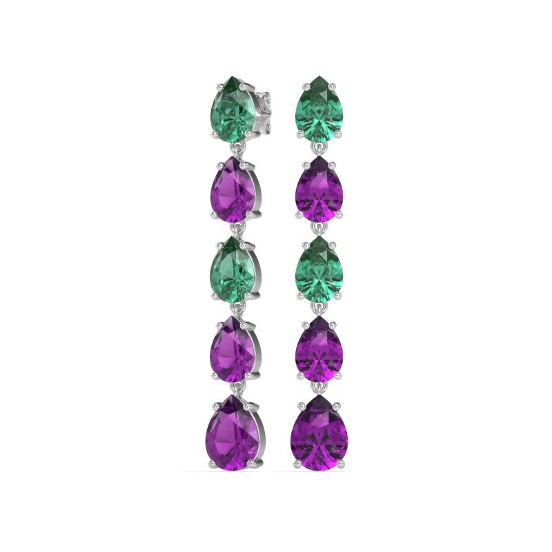 Pear Shape Dangling Earrings
