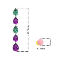 Pear Shape Dangling Earrings