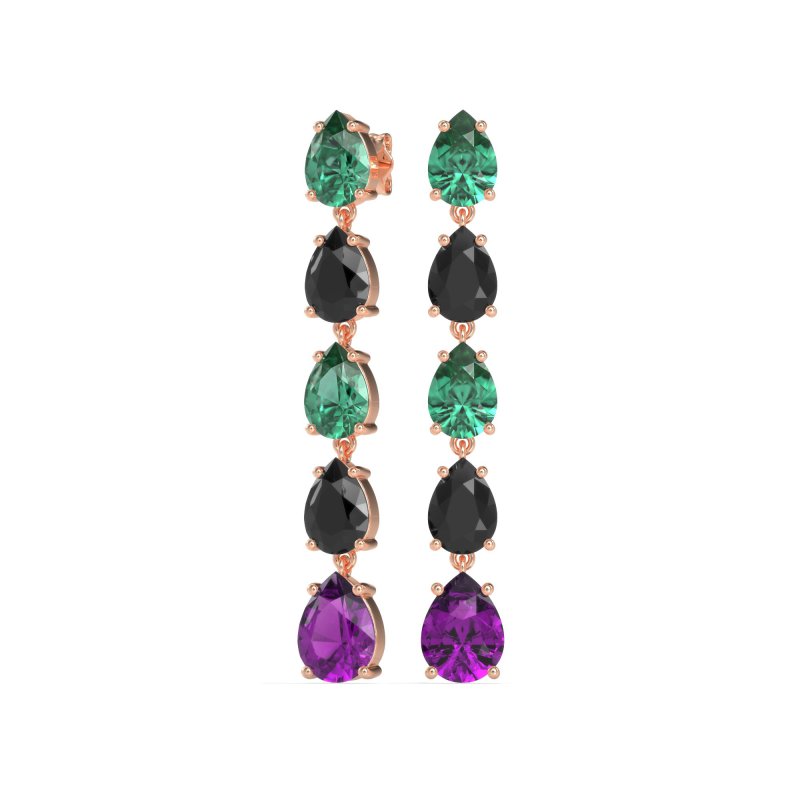 Pear Shape Dangling Earrings