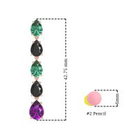 Pear Shape Dangling Earrings