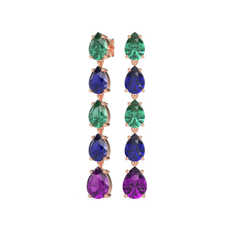 Pear Shape Dangling Earrings