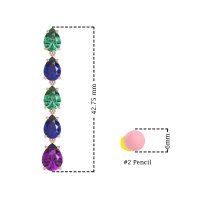 Pear Shape Dangling Earrings