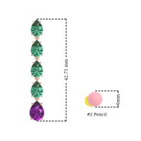 Pear Shape Dangling Earrings