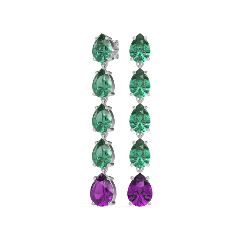 Pear Shape Dangling Earrings