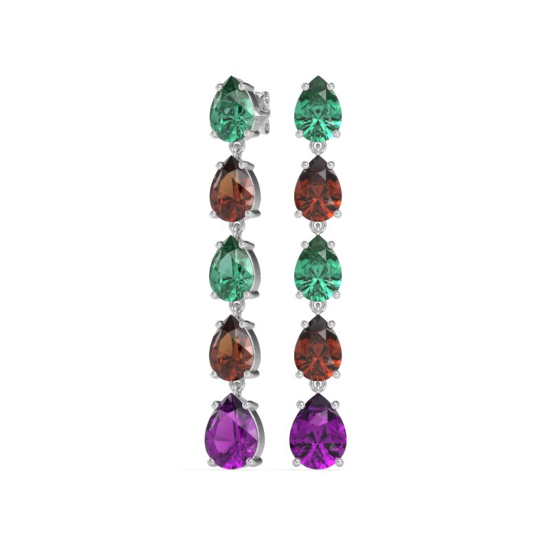 Pear Shape Dangling Earrings