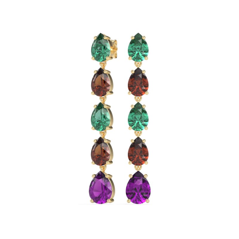 Pear Shape Dangling Earrings