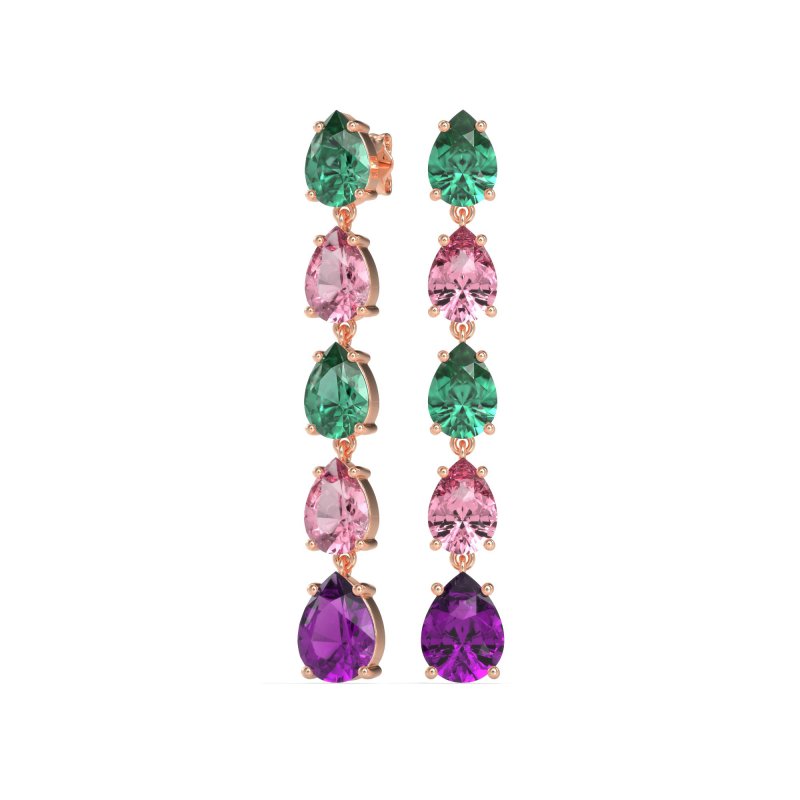 Pear Shape Dangling Earrings