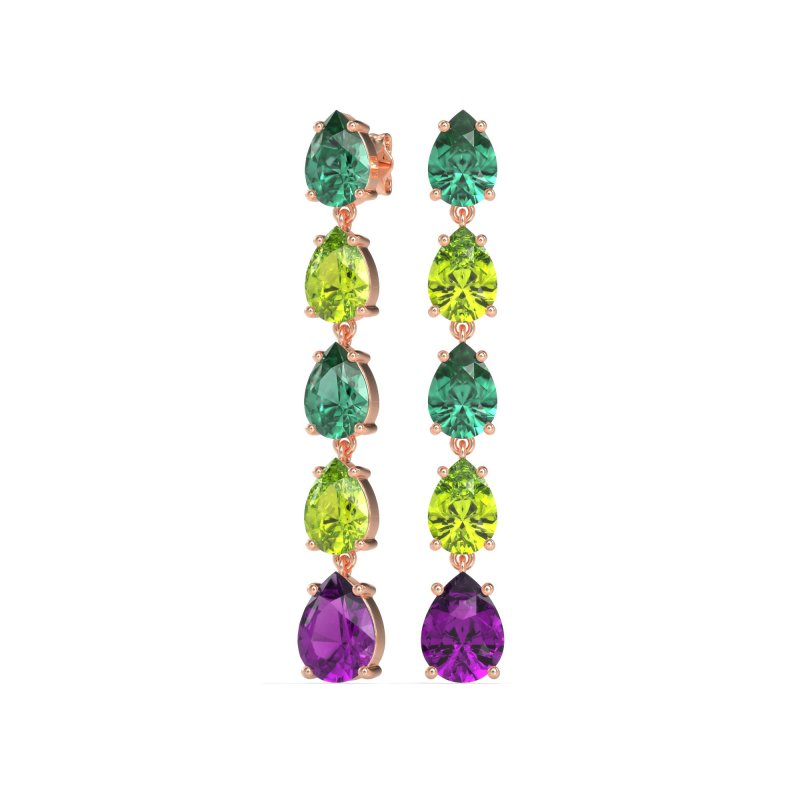 Pear Shape Dangling Earrings
