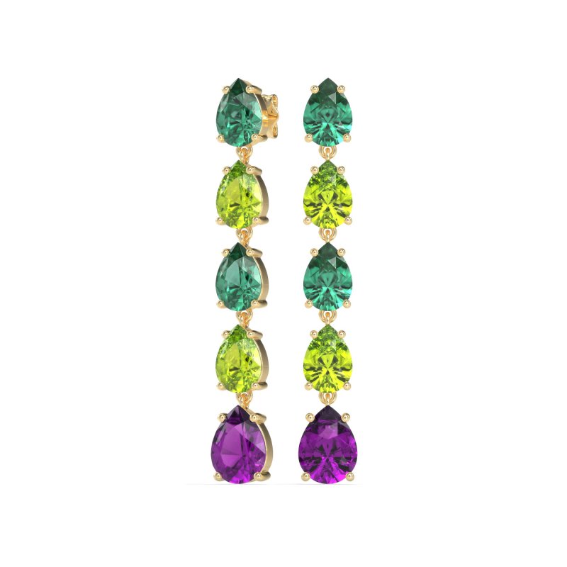 Pear Shape Dangling Earrings