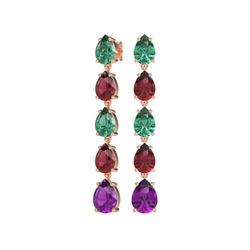 Pear Shape Dangling Earrings