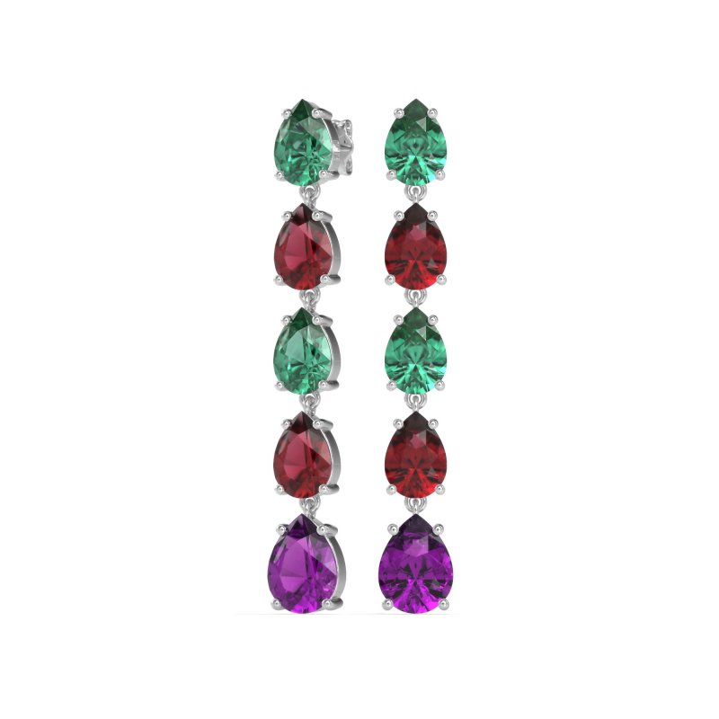 Pear Shape Dangling Earrings