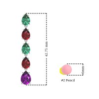 Pear Shape Dangling Earrings