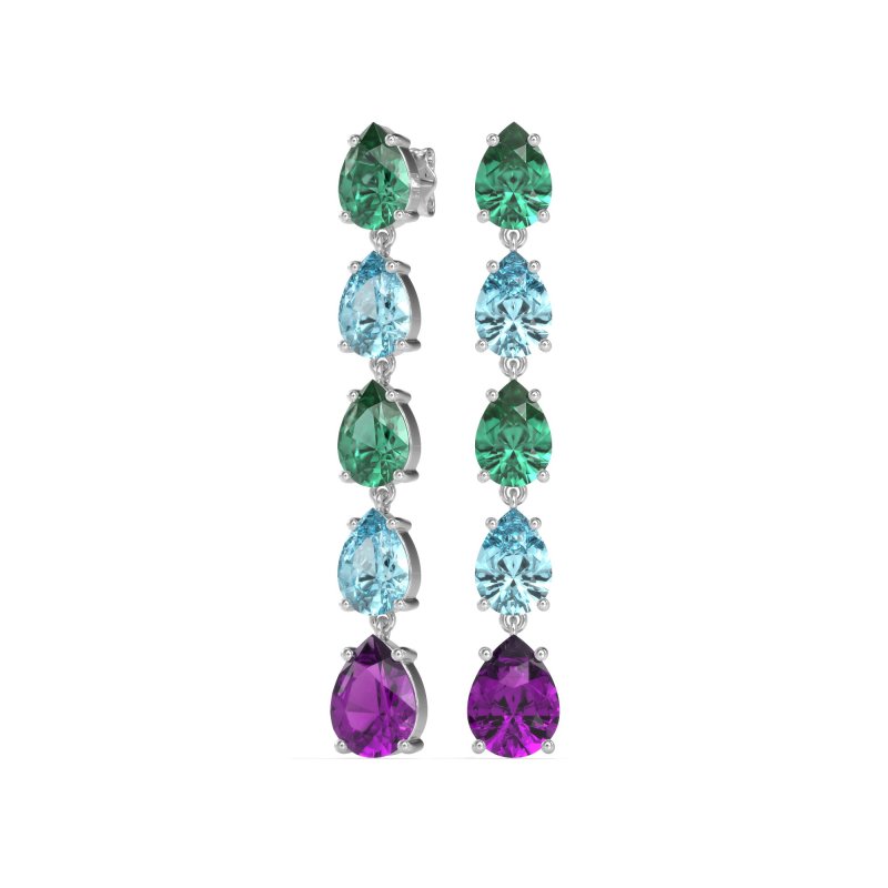 Pear Shape Dangling Earrings