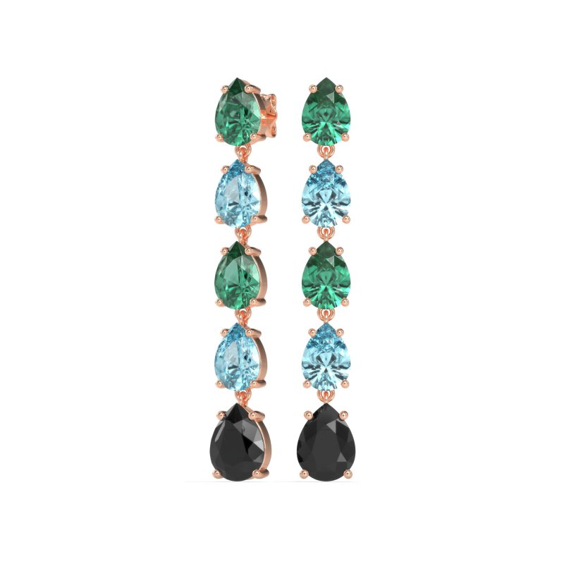 Pear Shape Dangling Earrings