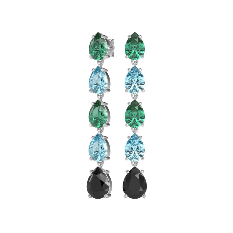 Pear Shape Dangling Earrings