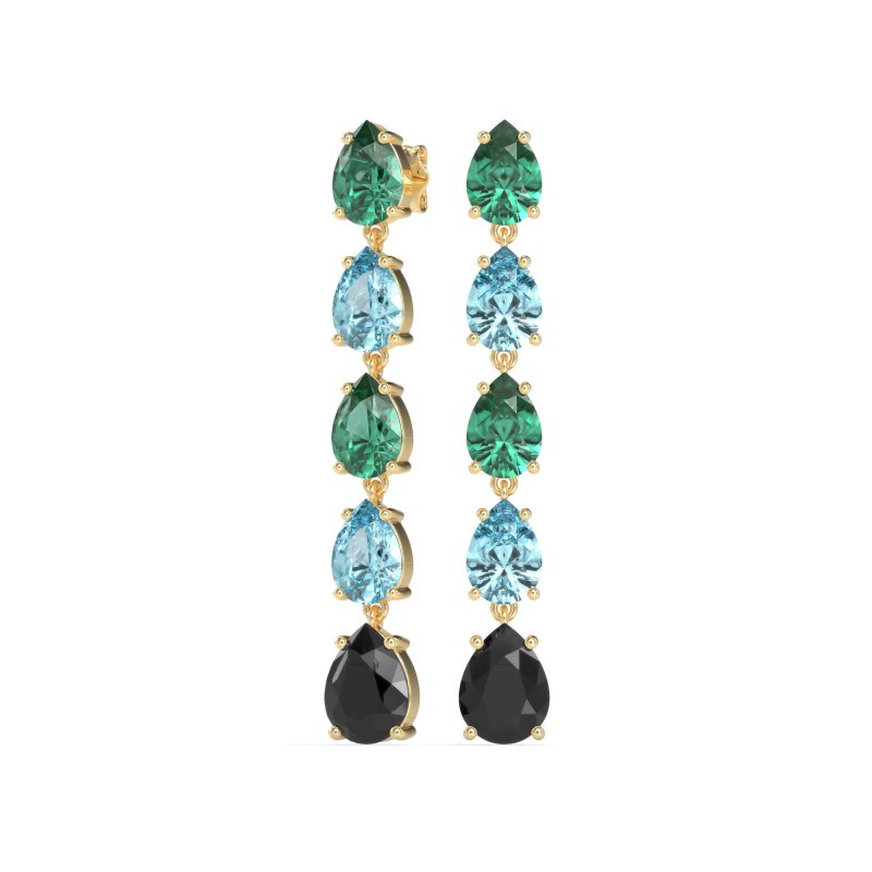 Pear Shape Dangling Earrings
